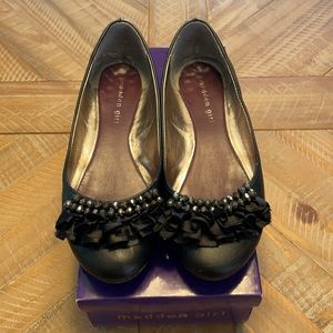 Madden Girl Black Fancy Flats